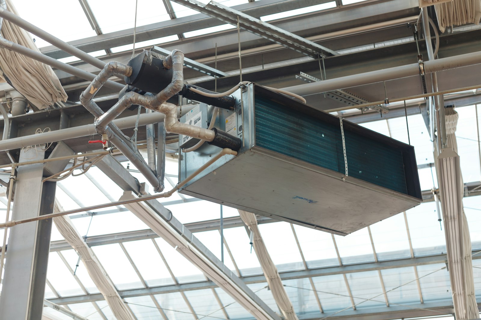 Industrial air handling unit serviced and maintained